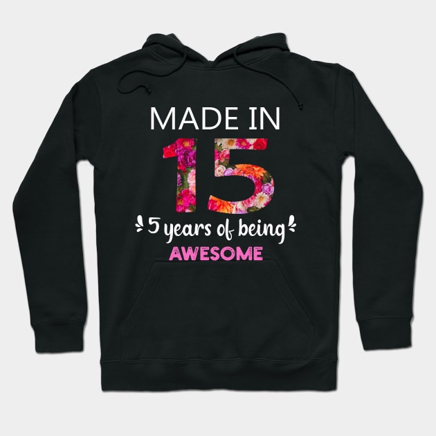 5 Year Old Birthday Girl Born In 2015  5th Birthday Hoodie by Success shopping